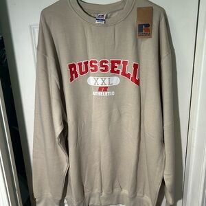 Russell Athletic Tan Crewneck Men's Sweater